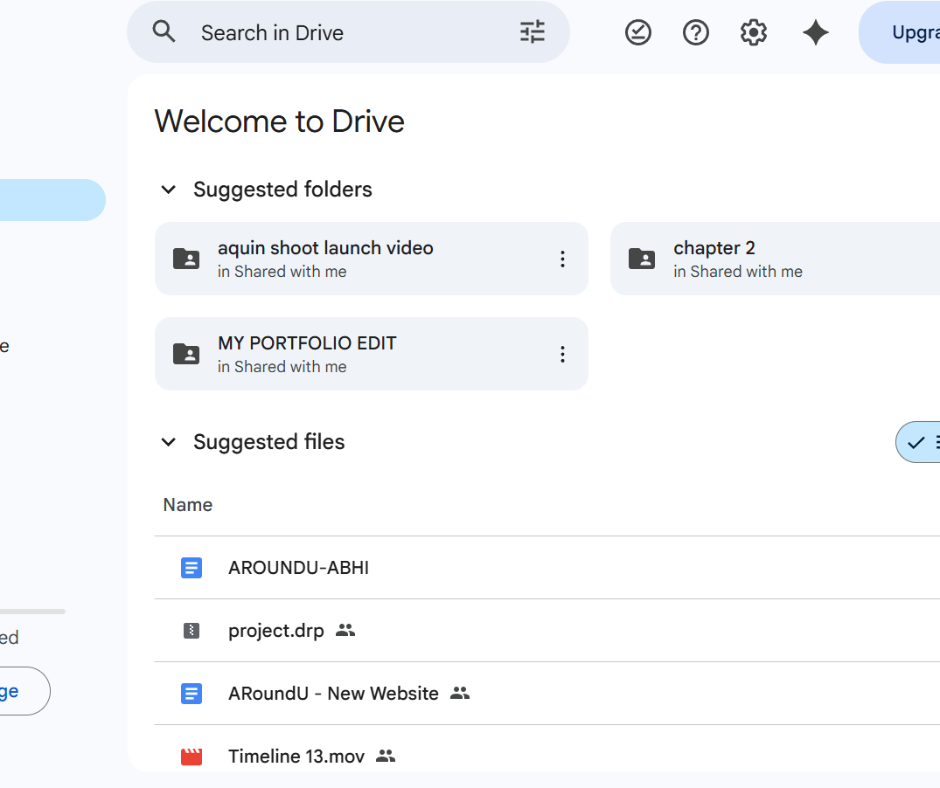 Google Drive mockup